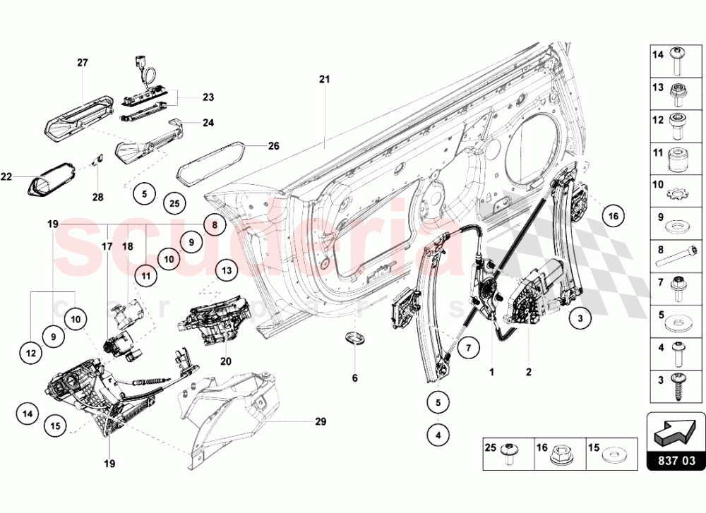 DOORS 2 of Lamborghini Lamborghini Aventador LP700 Roadster