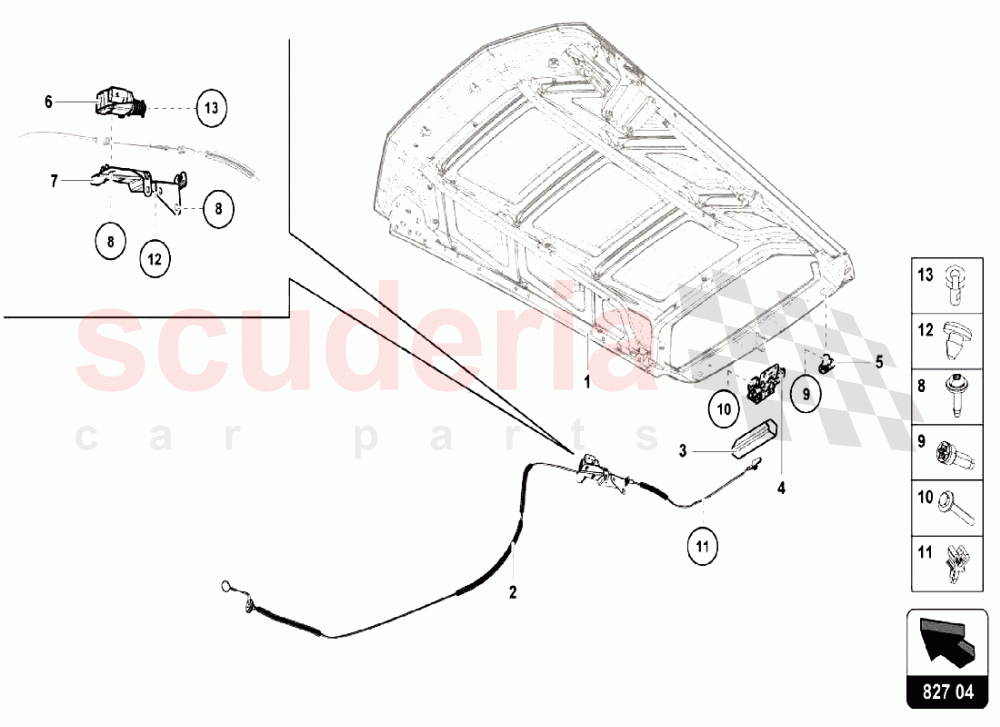 Rear Hood 2 of Lamborghini Lamborghini Huracan LP580 Coupe