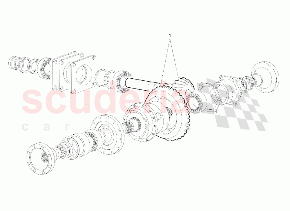 Rear Differential (Valid for Canada - January 1995) of Lamborghini Lamborghini Diablo SE30 (1993-1995)