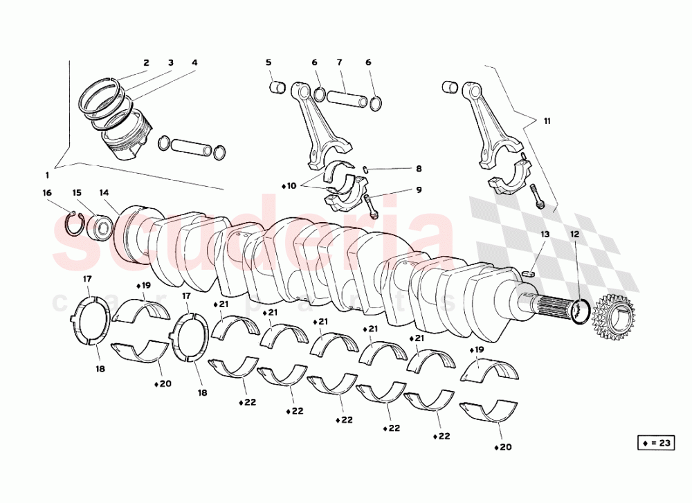 Crankgears of Lamborghini Lamborghini Diablo SV (1999)