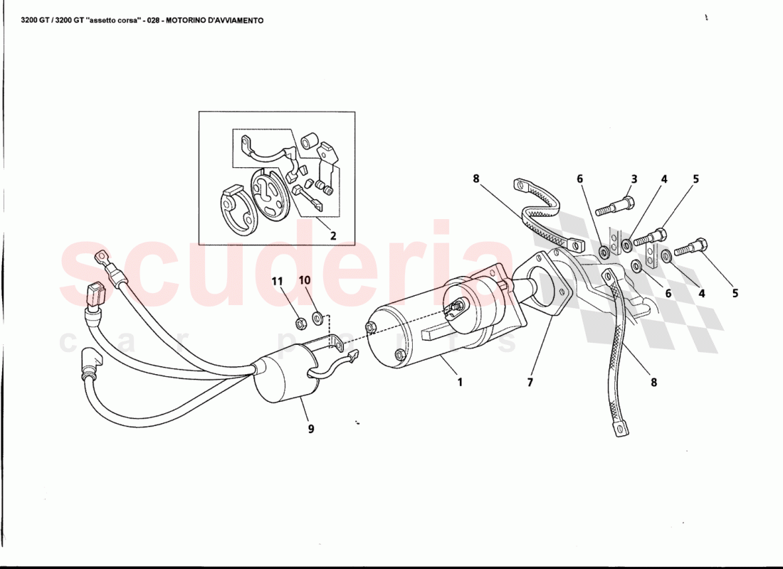 STARTING MOTOR of Maserati Maserati 3200 GT / Assetto Corsa