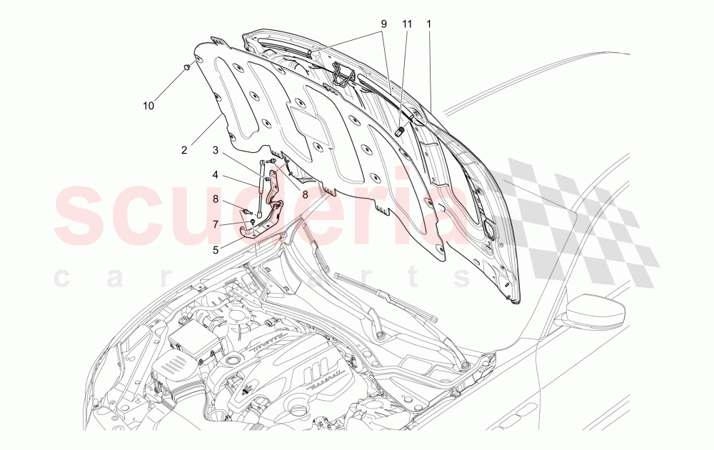 FRONT LID of Maserati Maserati Ghibli (2014-2016) S Q4