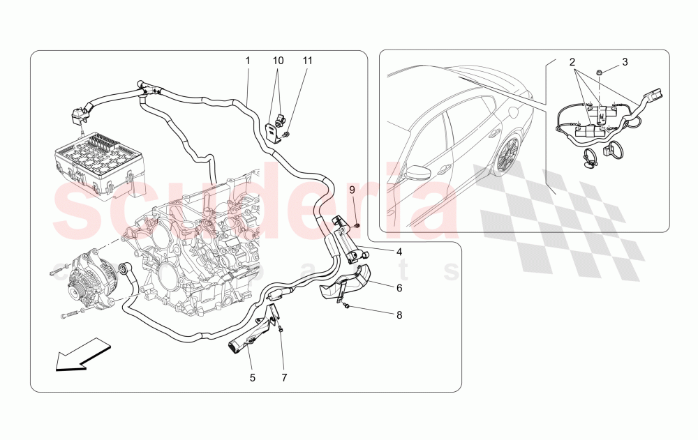 MAIN WIRING of Maserati Maserati Quattroporte (2013+) GTS