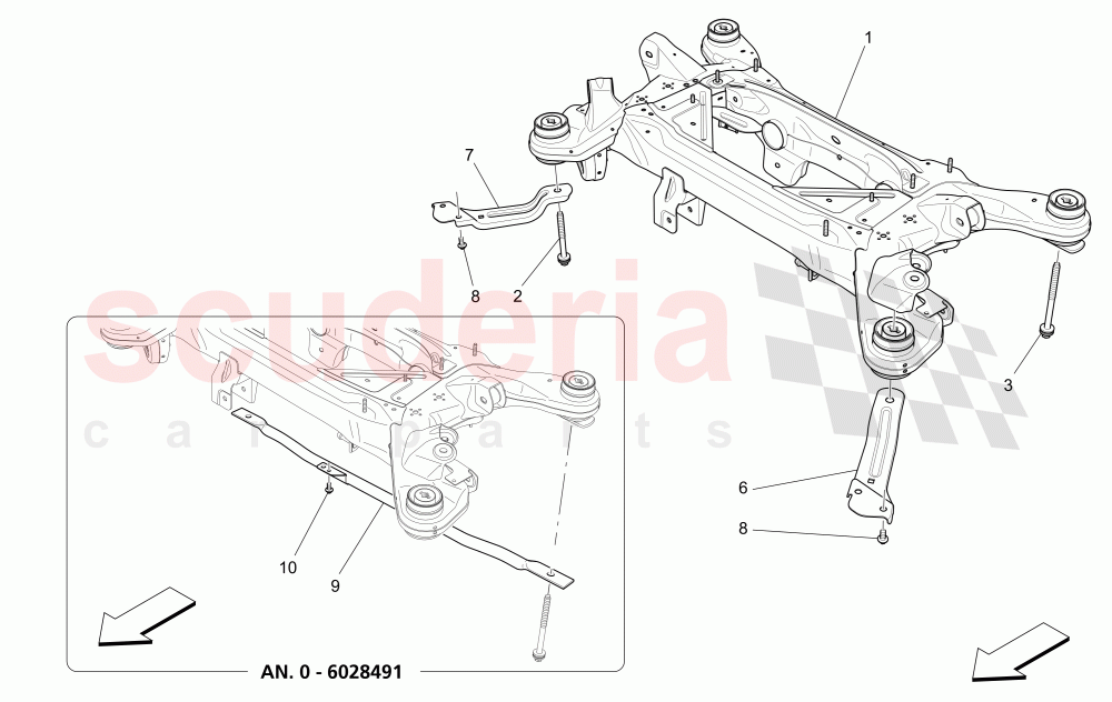 REAR CHASSIS of Maserati Maserati Levante (2017+) S