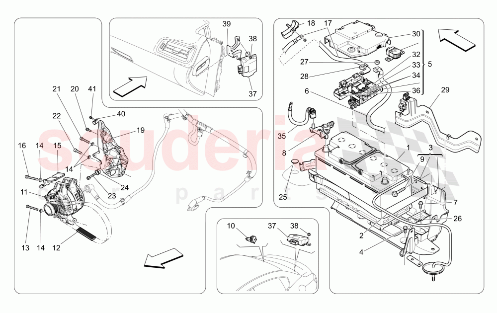 ENERGY GENERATION AND ACCUMULATION of Maserati Maserati Ghibli (2014-2016) S Q4