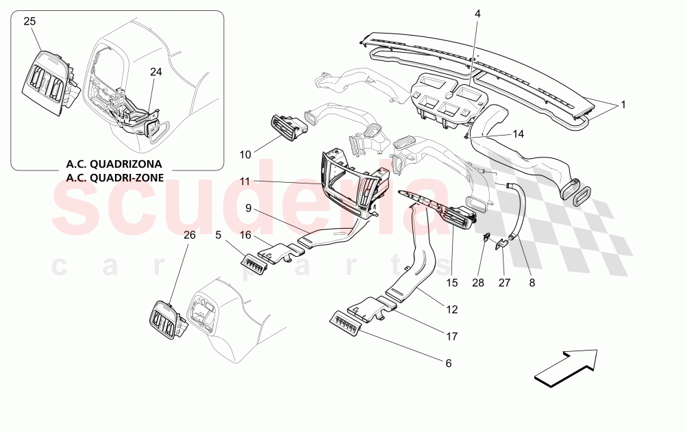 A/C UNIT: DIFFUSION of Maserati Maserati Levante (2017+) S