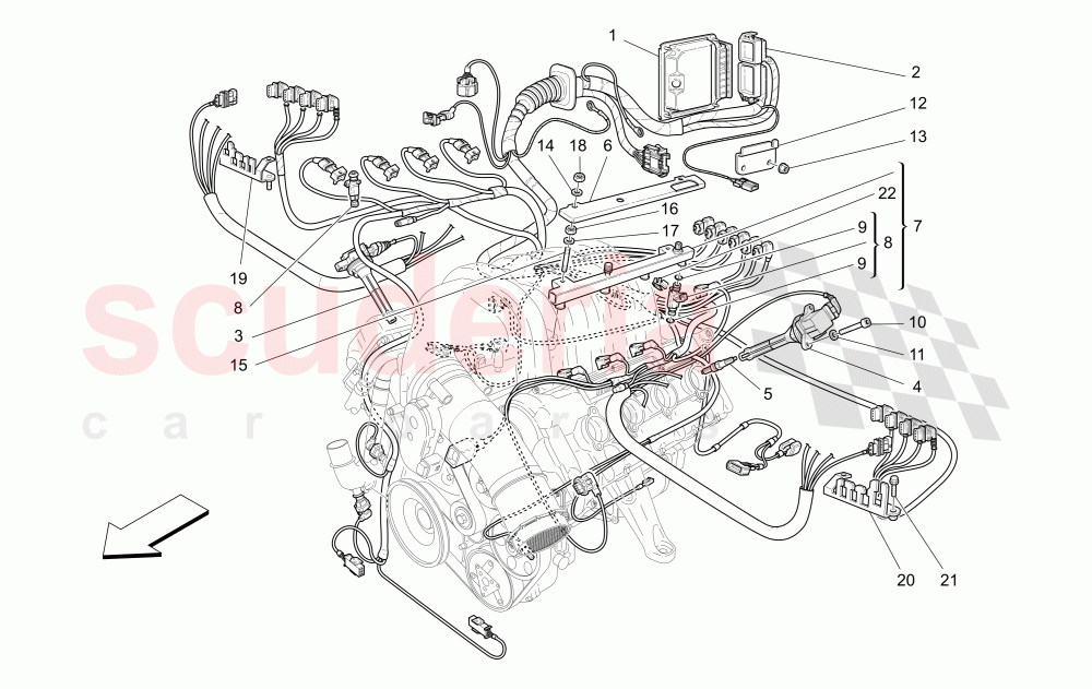 INJECTION - IGNITION DEVICE of Maserati Maserati 4200 Coupe (2005-2007) CC