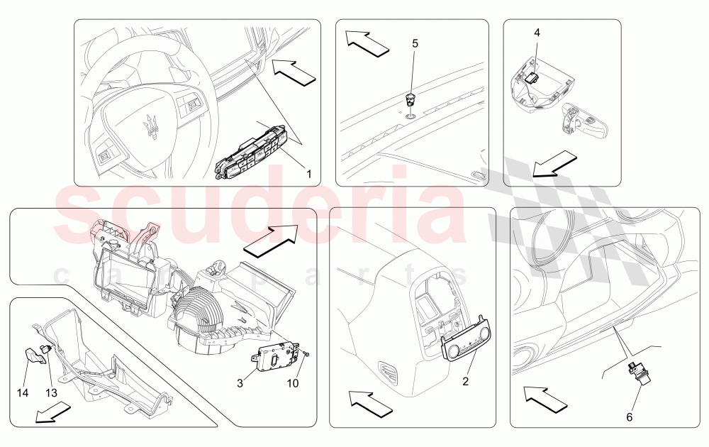 A/C UNIT: ELECTRONIC CONTROL of Maserati Maserati Levante (2017+) S