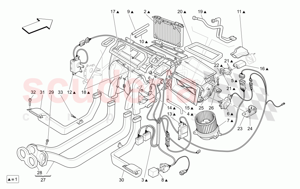 A/C UNIT: DASHBOARD DEVICES of Maserati Maserati 4200 Coupe (2002-2004) CC