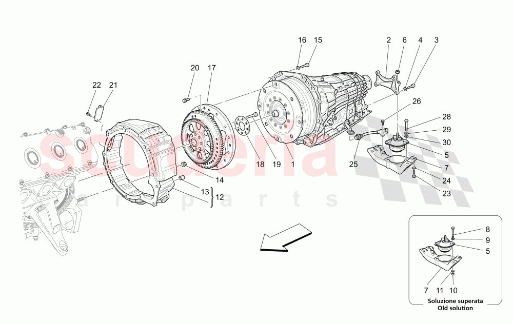 GEARBOX HOUSINGS of Maserati Maserati GranCabrio (2017+) Special Edition