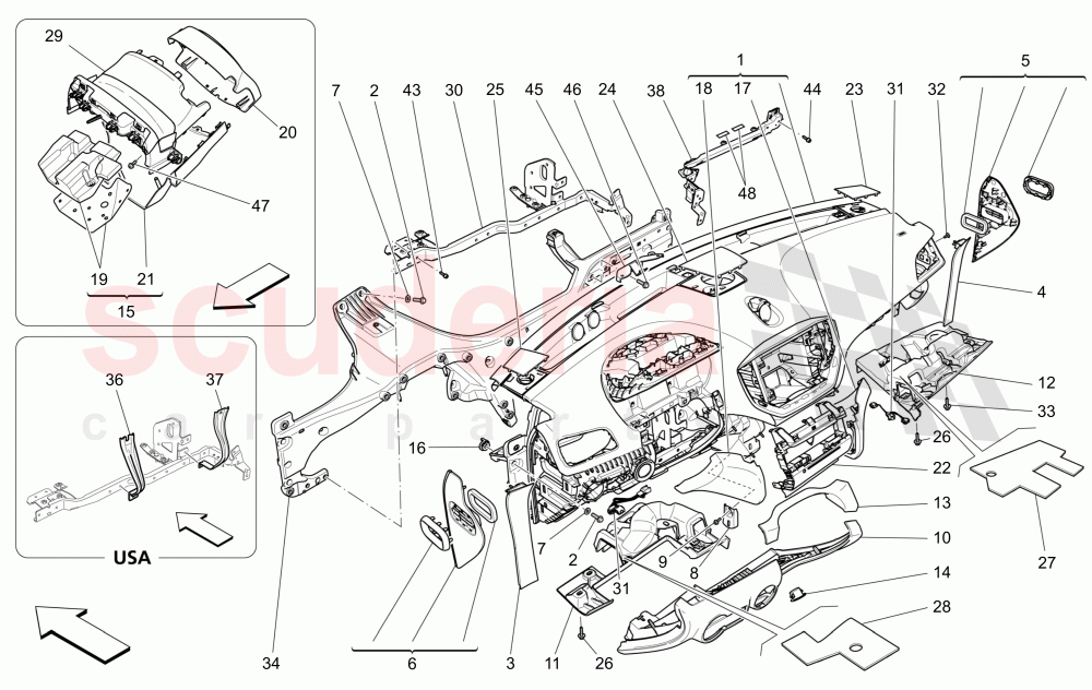 DASHBOARD UNIT of Maserati Maserati Ghibli (2014-2016)