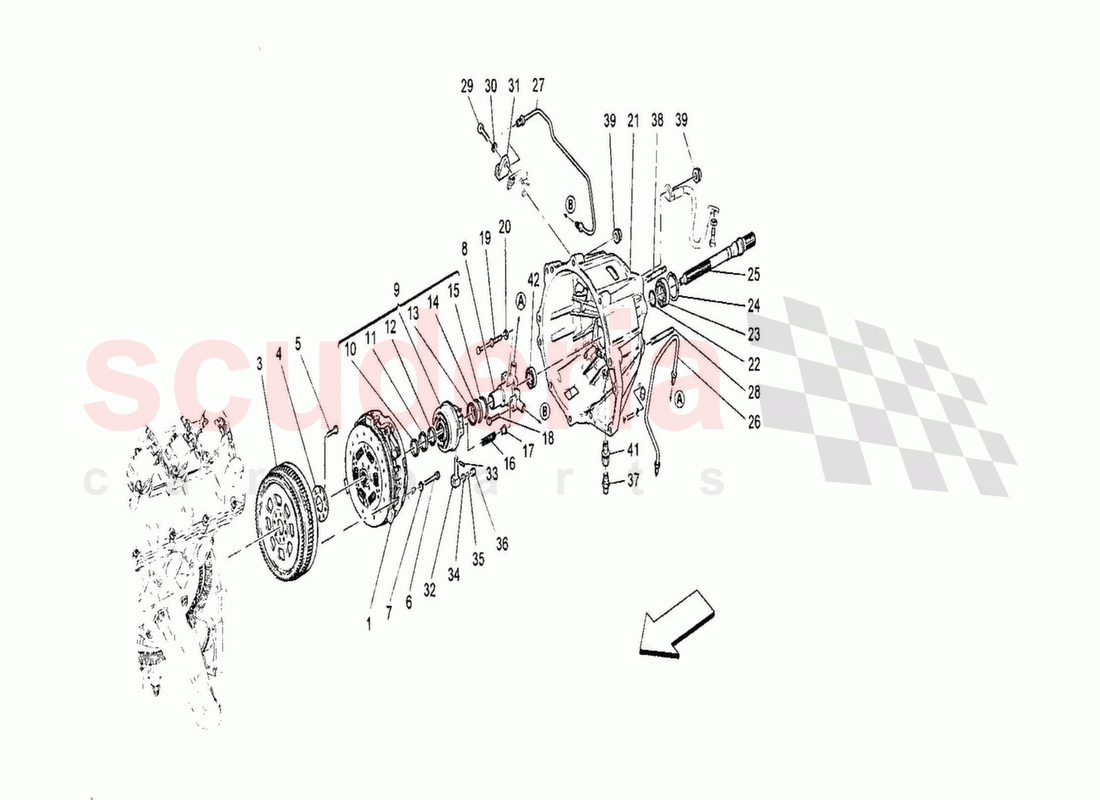 Friction Discs and Housing for F1 Gearbox of Maserati Maserati GranTurismo MC Stradale