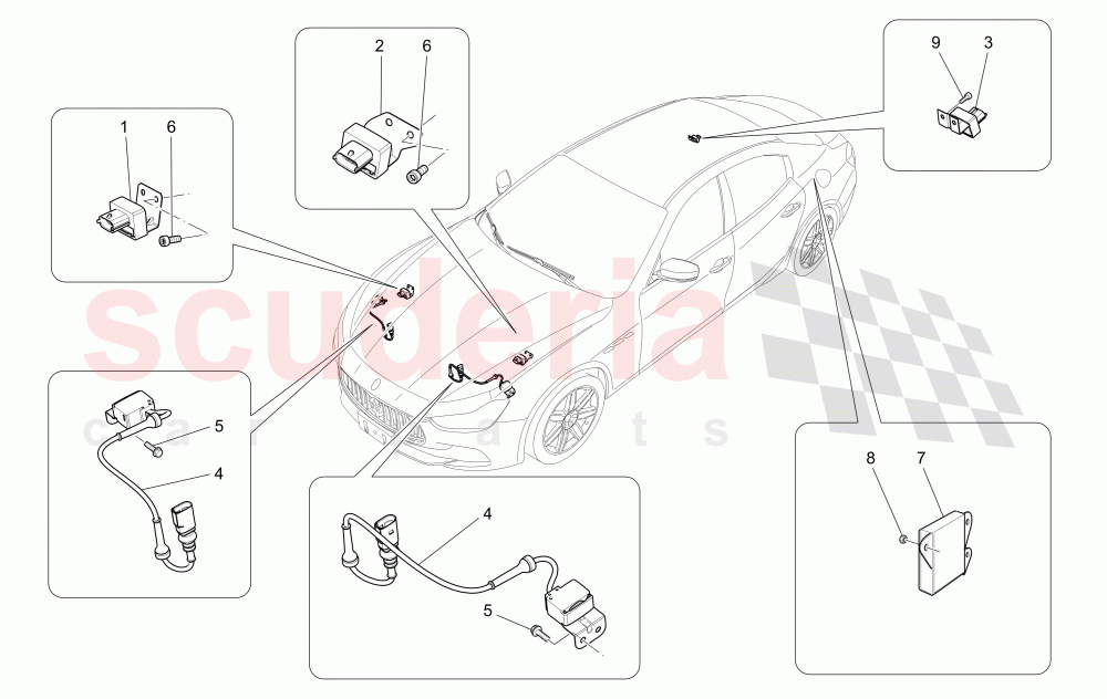 ELECTRONIC CONTROL (SUSPENSION) of Maserati Maserati Ghibli (2017+) Diesel