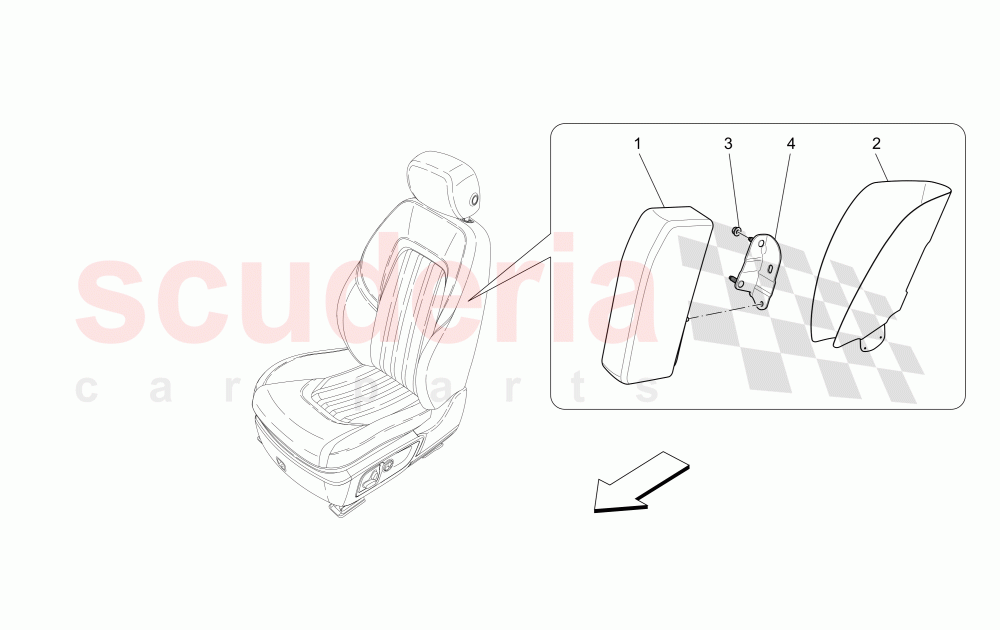 FRONT SIDE BAG SYSTEM of Maserati Maserati Ghibli (2017+)