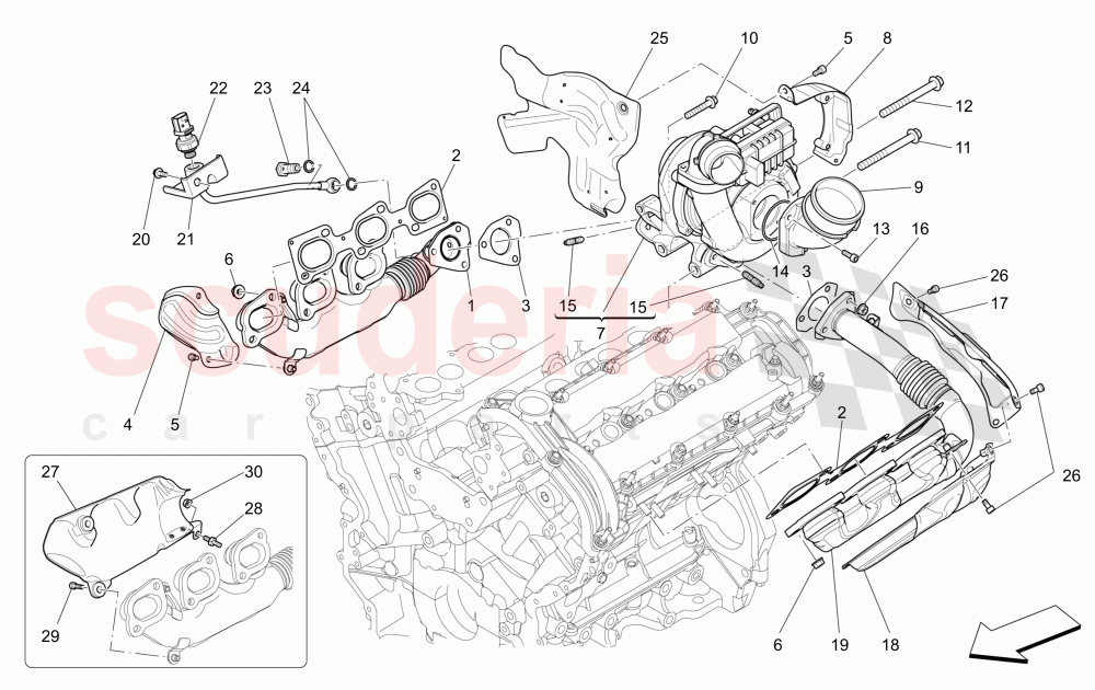 TURBOCHARGING SYSTEM: EQUIPMENTS of Maserati Maserati Levante (2017+) Diesel