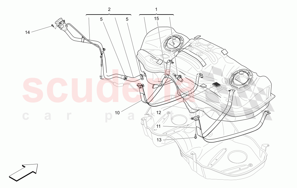 FUEL TANK of Maserati Maserati Levante (2017+) Diesel