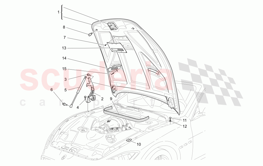 FRONT LID (Not available with: Centennial Edition) of Maserati Maserati GranCabrio (2013-2015) MC