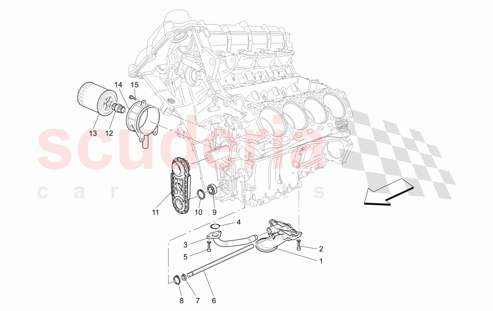 LUBRICATION SYSTEM: PUMP AND FILTER of Maserati Maserati GranCabrio (2017+) Special Edition