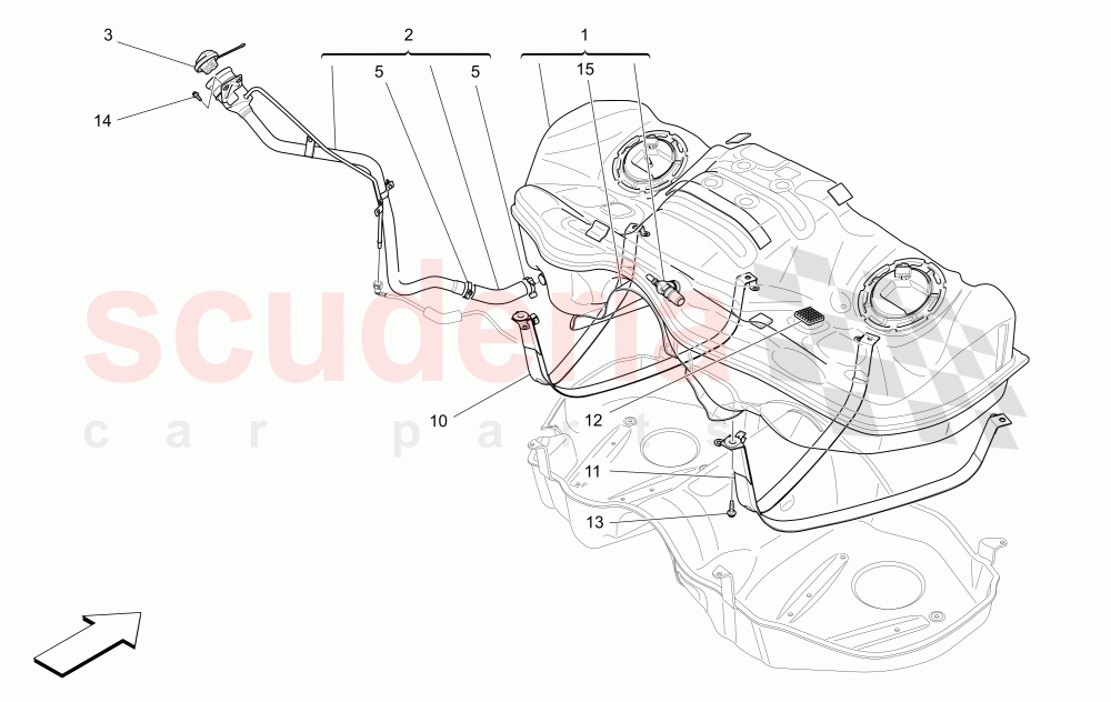 FUEL TANK of Maserati Maserati Levante (2017+)