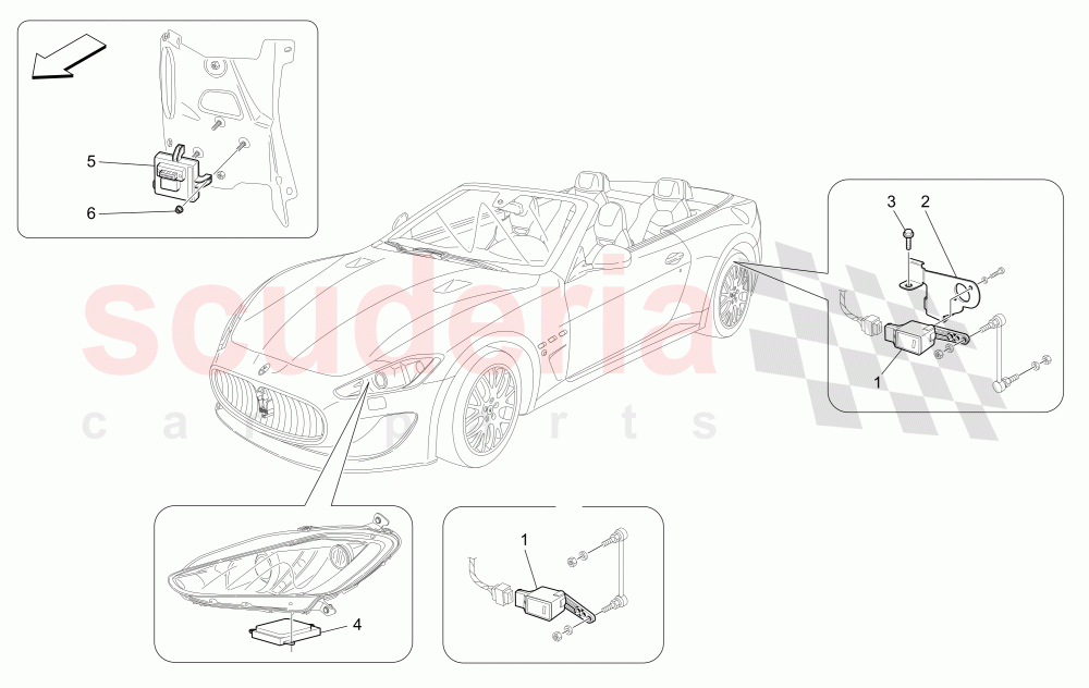 LIGHTING SYSTEM CONTROL of Maserati Maserati GranCabrio (2016+) MC Centennial