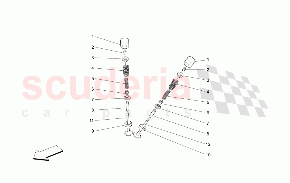 VALVES of Maserati Maserati GranTurismo (2008-2010) S