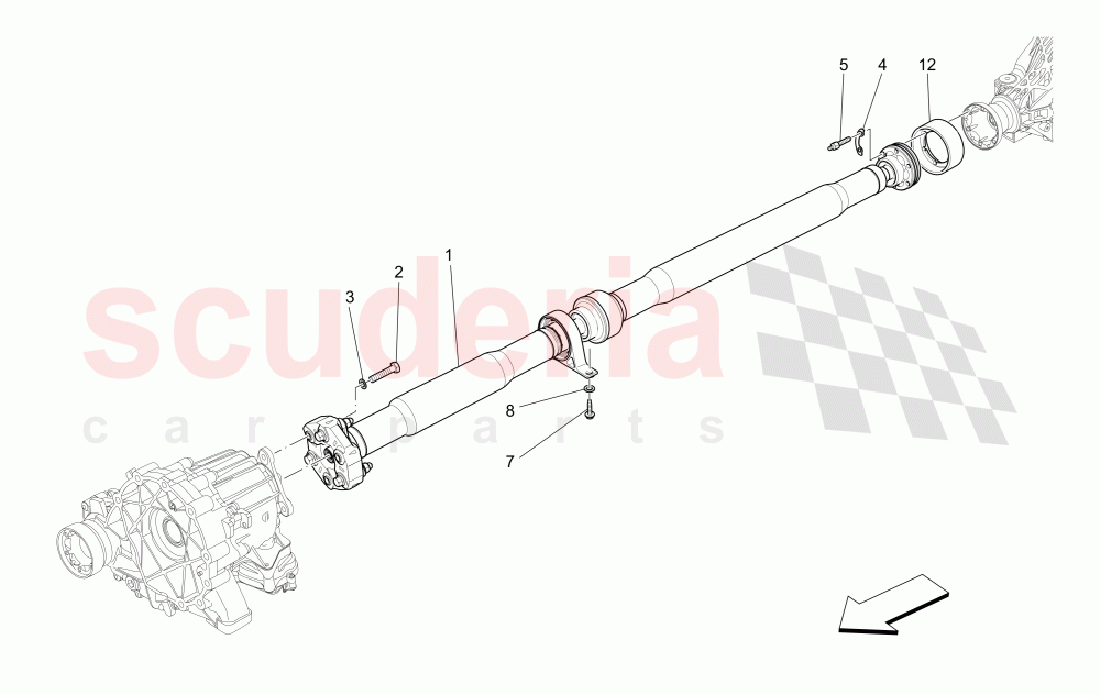 TRANSMISSION SHAFT of Maserati Maserati Quattroporte (2017+) S Q4