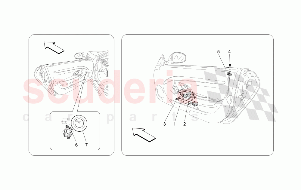 DOOR DEVICES of Maserati Maserati GranCabrio (2016+) MC