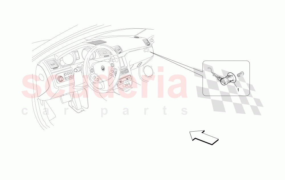 PASSENGER'S AIRBAG-DEACTIVATION of Maserati Maserati GranTurismo (2009-2012) S Auto