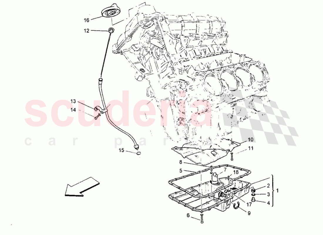 Lubrication System; Circuit and Collection of Maserati Maserati GranTurismo MC Stradale