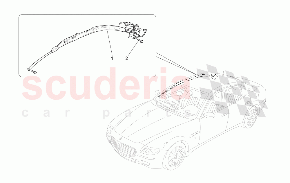 WINDOW BAG SYSTEM of Maserati Maserati Quattroporte (2009-2012) Sport GTS