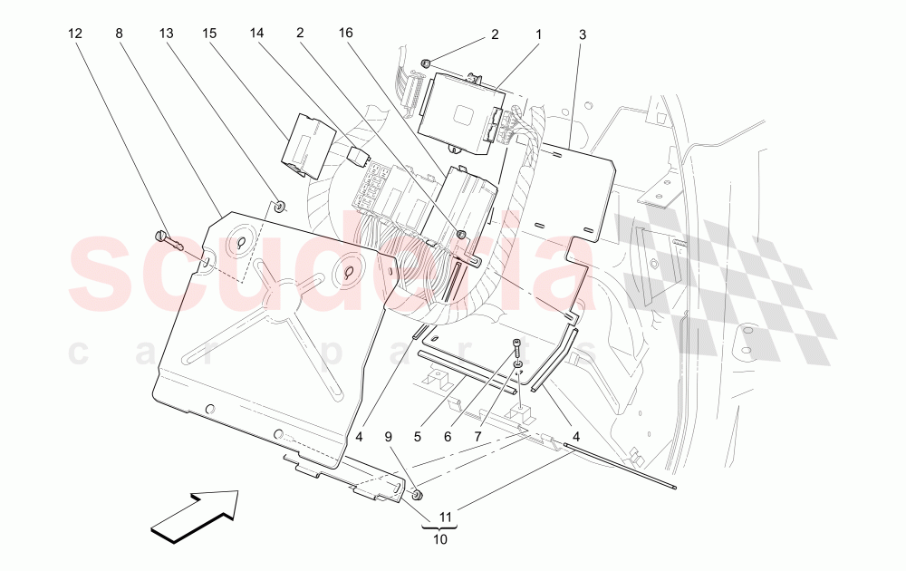 PASSENGER COMPARTMENT CONTROL UNITS (Passenger side) of Maserati Maserati 4200 Coupe (2002-2004) CC