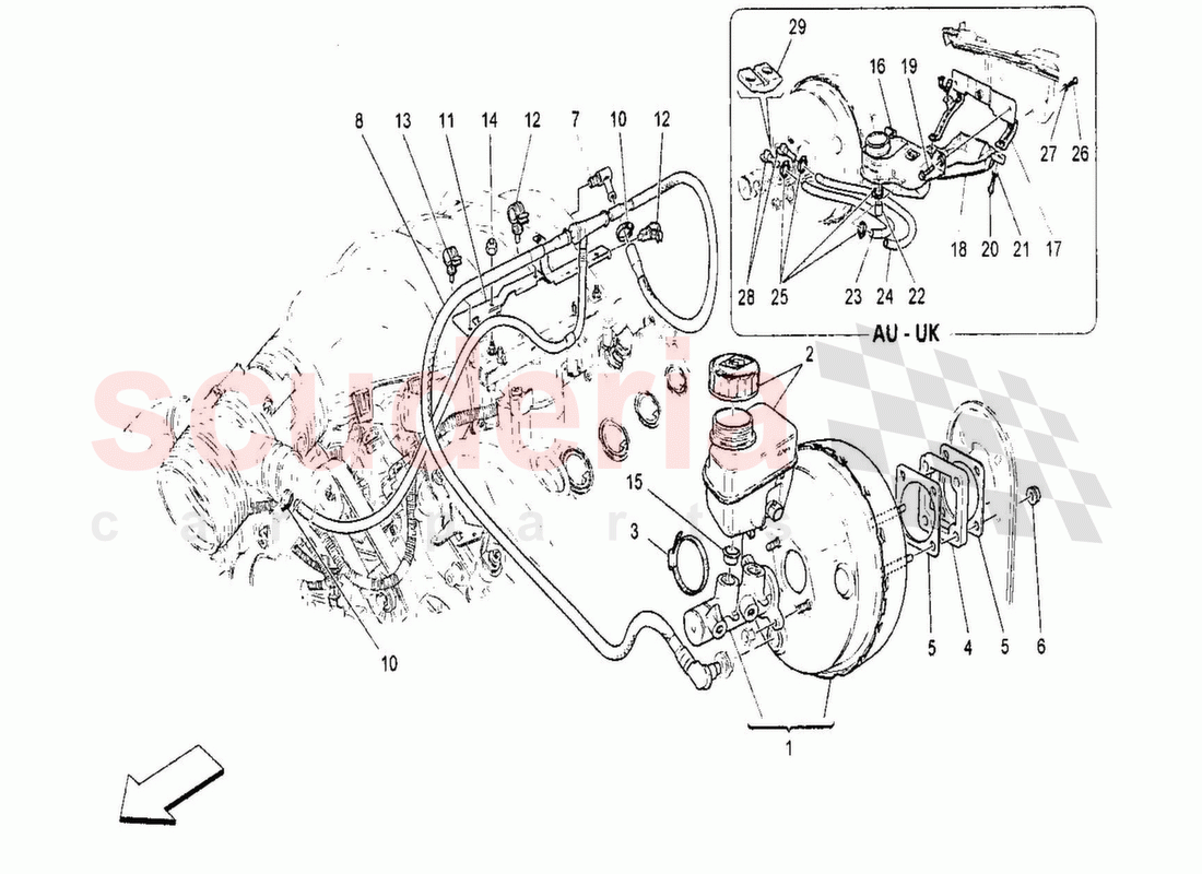 Brake Servo System of Maserati Maserati GranTurismo MC Stradale