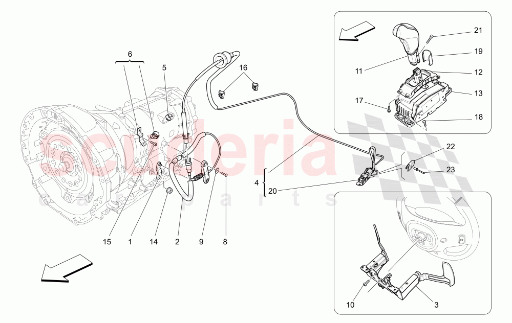 DRIVER CONTROLS FOR AUTOMATIC GEARBOX of Maserati Maserati Ghibli (2017+) Diesel