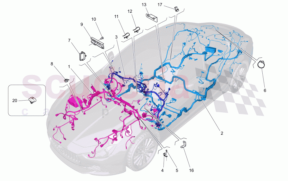 MAIN WIRING of Maserati Maserati Ghibli (2014-2016)