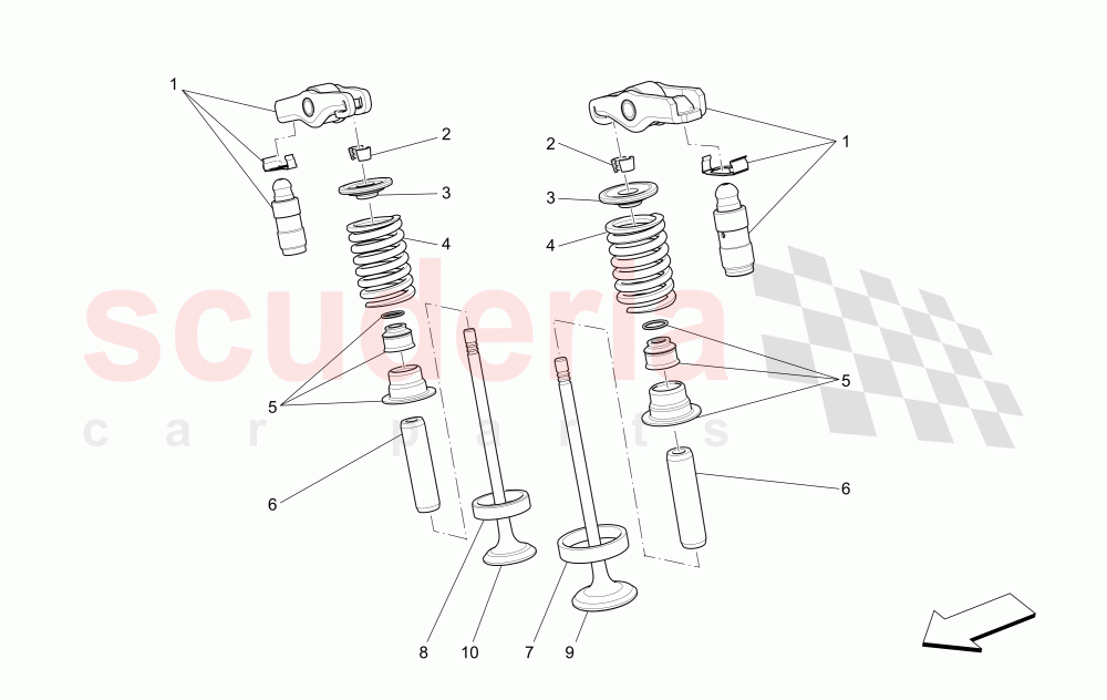 VALVES of Maserati Maserati Levante (2017+) Diesel