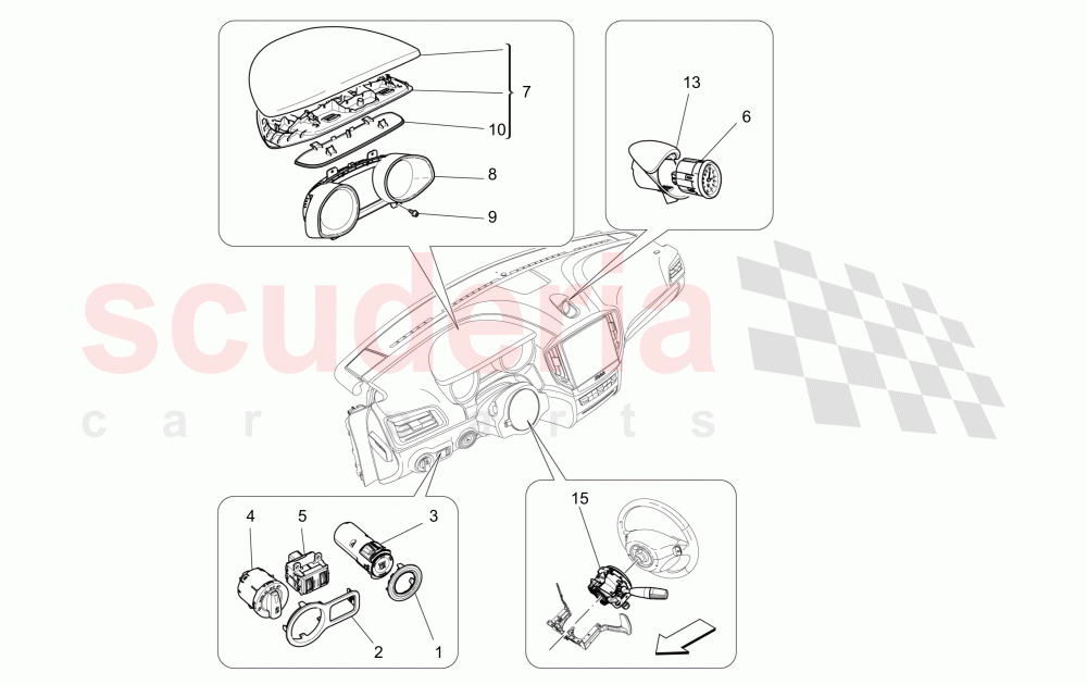 DASHBOARD DEVICES of Maserati Maserati Ghibli (2014-2016) S Q4