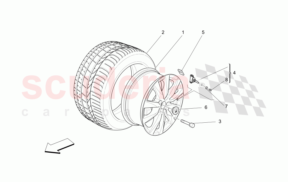 WHEELS AND TYRES of Maserati Maserati Levante (2017+) Diesel