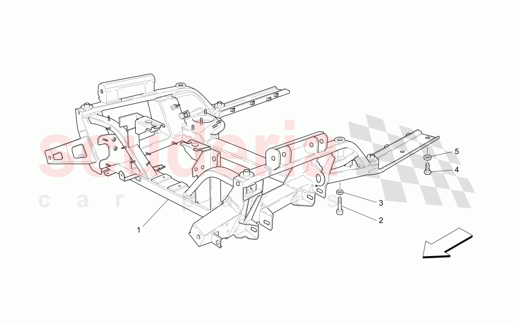 FRONT UNDERCHASSIS of Maserati Maserati GranTurismo (2017+) Special Edition Auto