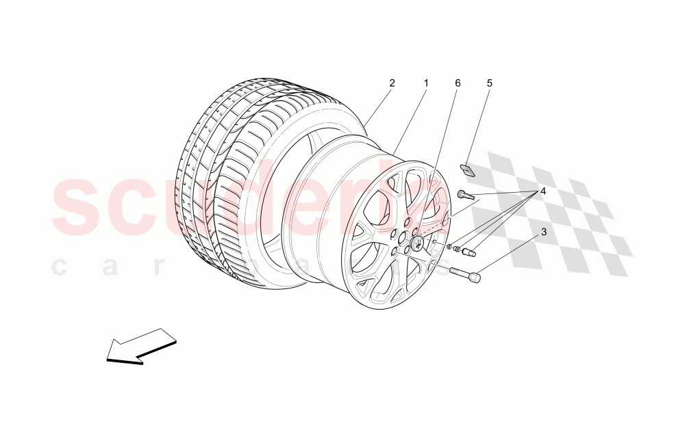 WHEELS AND TYRES (Available with: Special Edition) of Maserati Maserati GranTurismo (2017+) Special Edition CC