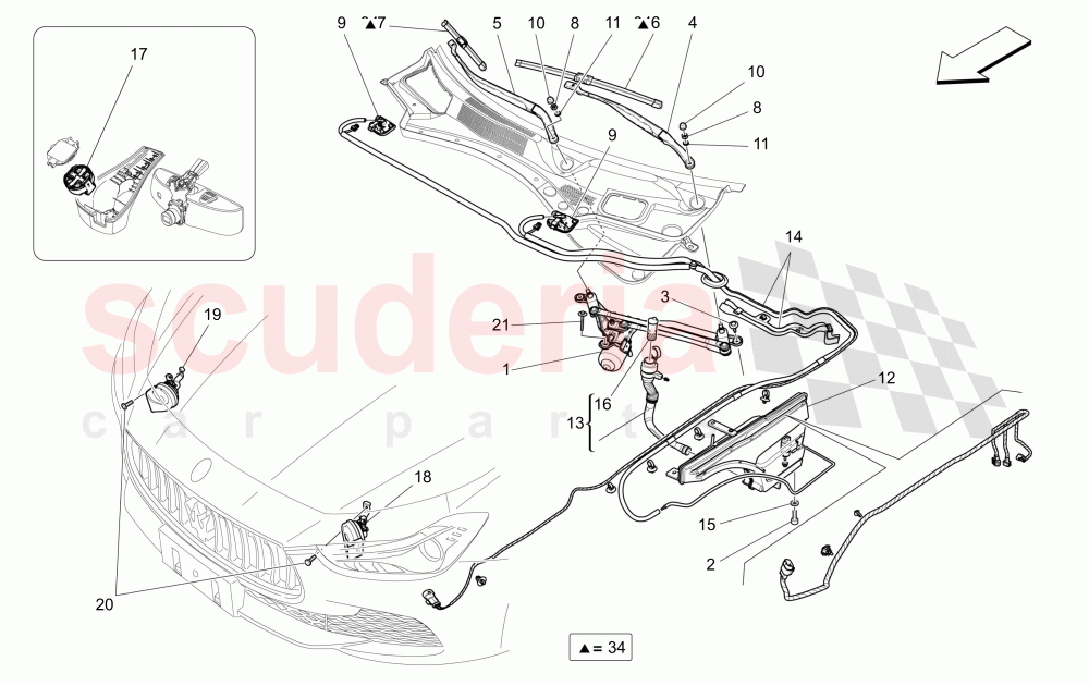 EXTERNAL VEHICLE DEVICES of Maserati Maserati Ghibli (2014-2016) S