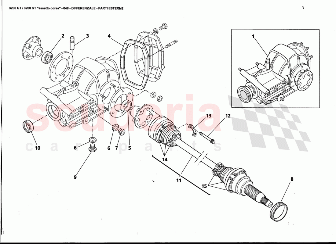 DIFFERENTIAL - EXTERNAL PARTS of Maserati Maserati 3200 GT / Assetto Corsa