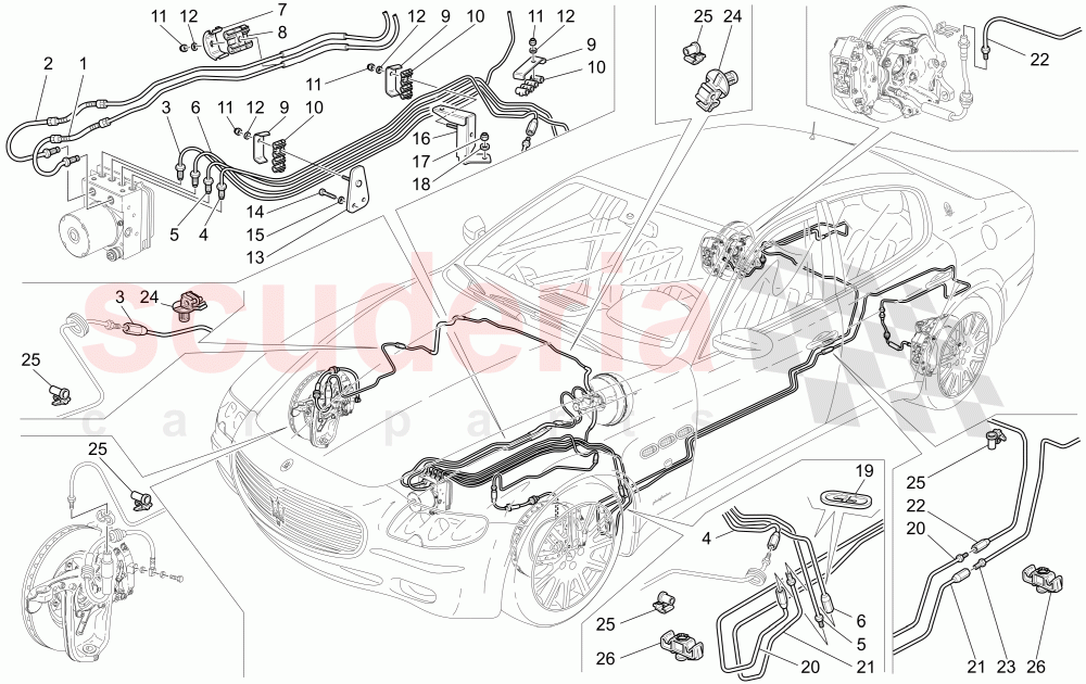 LINES of Maserati Maserati Quattroporte (2008-2012) S 4.7