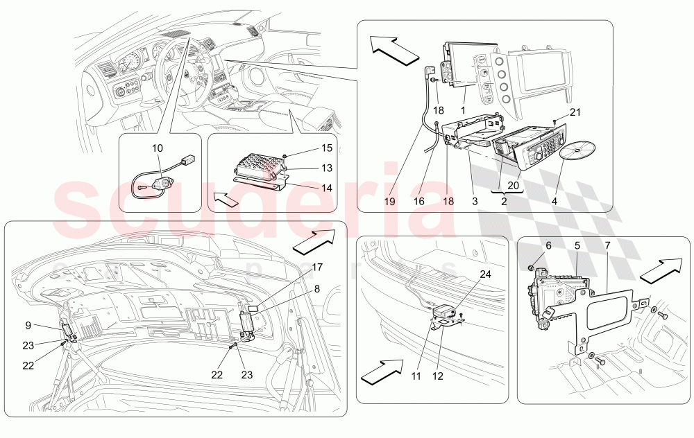 IT SYSTEM of Maserati Maserati GranCabrio (2016+) MC Centennial