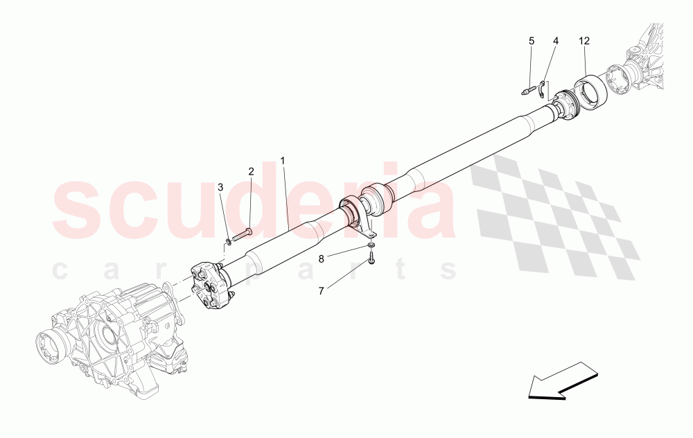 TRANSMISSION SHAFT of Maserati Maserati Ghibli (2014-2016) S Q4