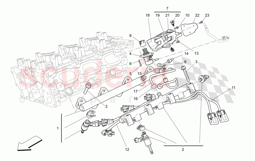 FUEL PUMPS AND CONNECTION LINES of Maserati Maserati Ghibli (2017+) S