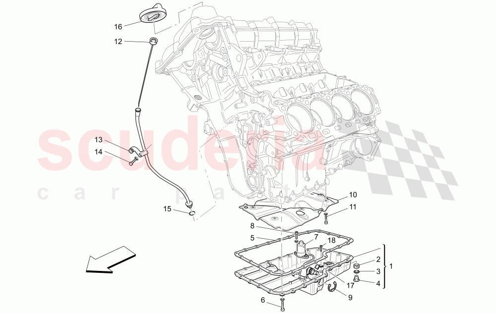 LUBRICATION SYSTEM: CIRCUIT AND COLLECTION of Maserati Maserati GranTurismo (2009-2012) S Auto