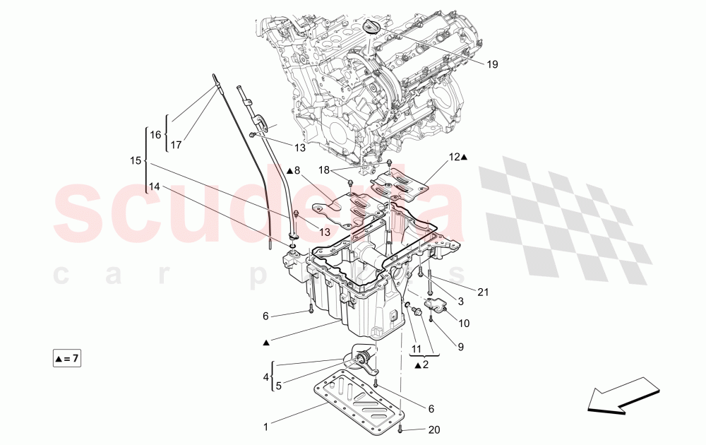 LUBRICATION SYSTEM: CIRCUIT AND COLLECTION of Maserati Maserati Levante (2017+) Diesel