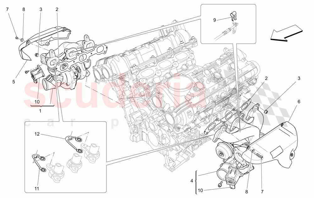 TURBOCHARGING SYSTEM: EQUIPMENTS of Maserati Maserati Ghibli (2014-2016) S Q4