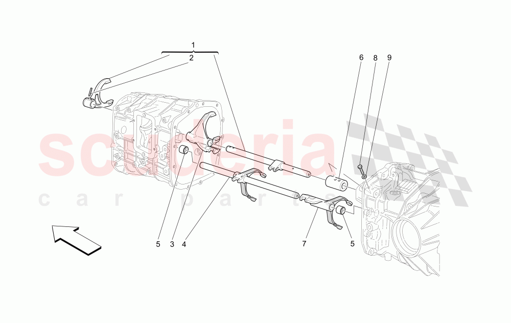 INNER CONTROLS of Maserati Maserati Quattroporte (2003-2007) DuoSelect