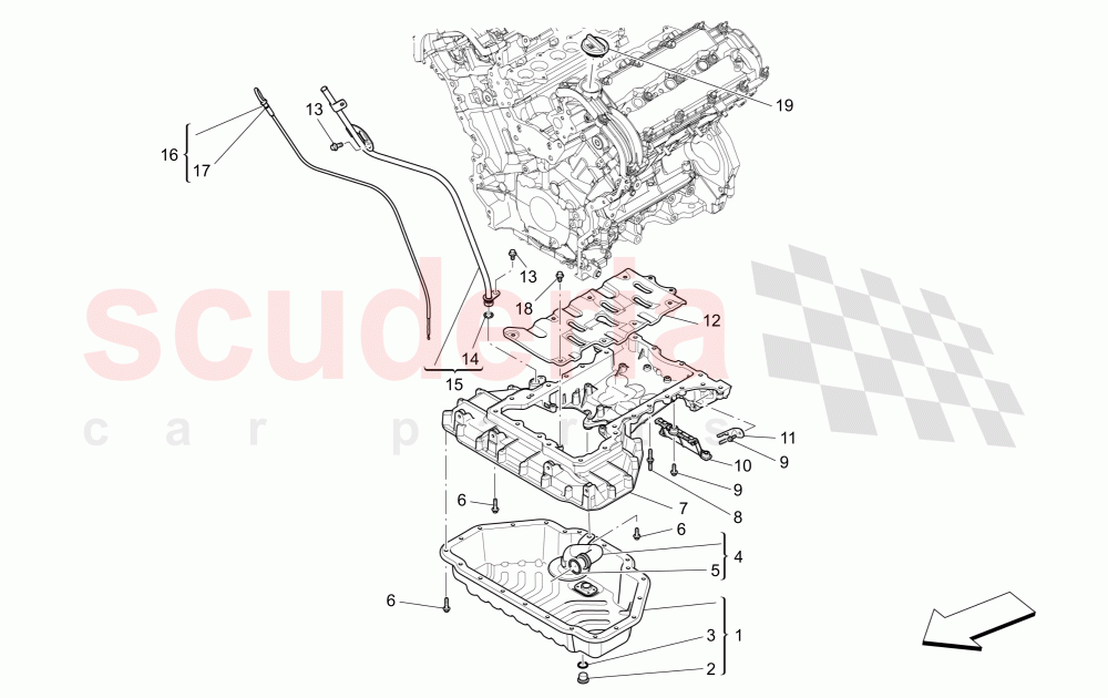 LUBRICATION SYSTEM: CIRCUIT AND COLLECTION of Maserati Maserati Ghibli (2017+) Diesel